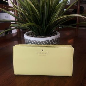 Kate Spade Wallet in Neon Yellow